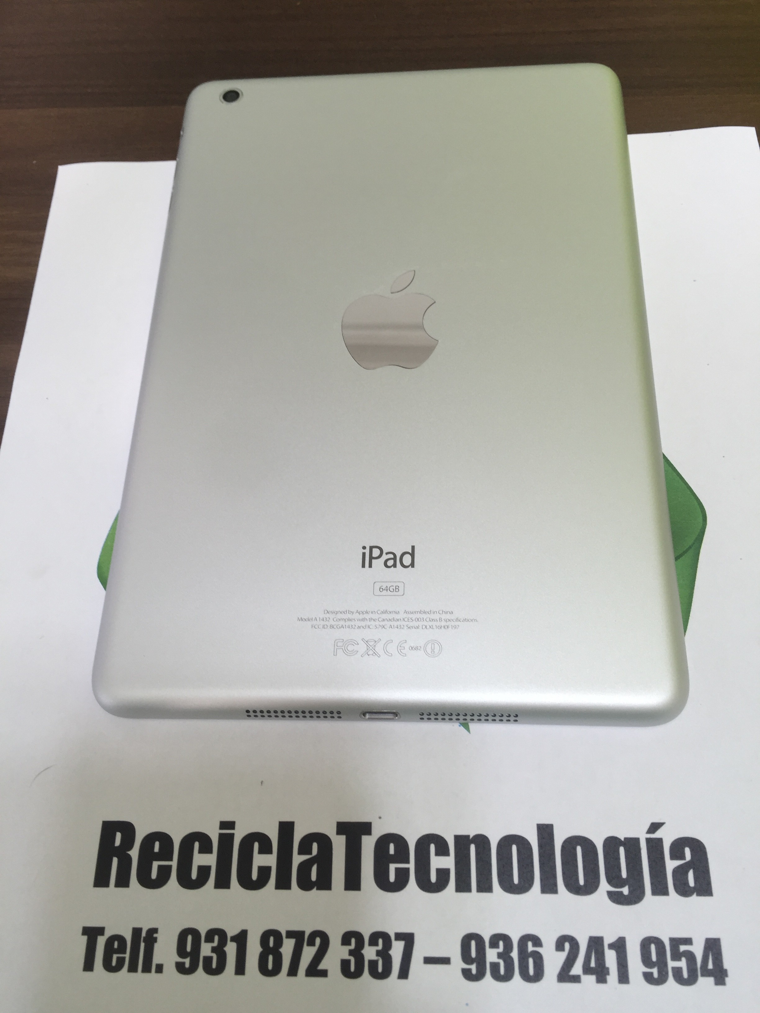 Carcasa iPad Mini A1432 WIFI - ReciclaTecnologia