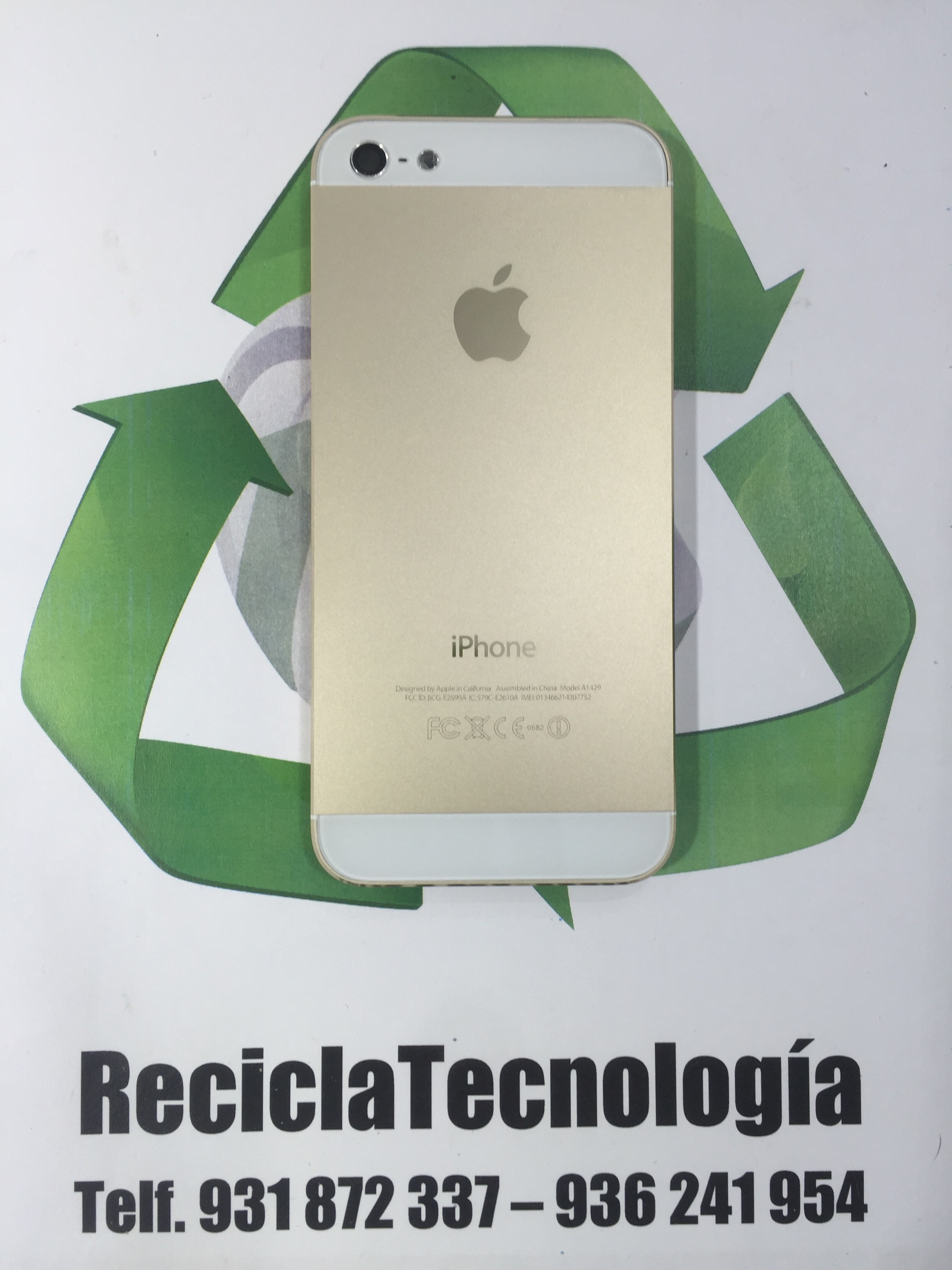 Carcasa iPhone 5 gold - ReciclaTecnologia