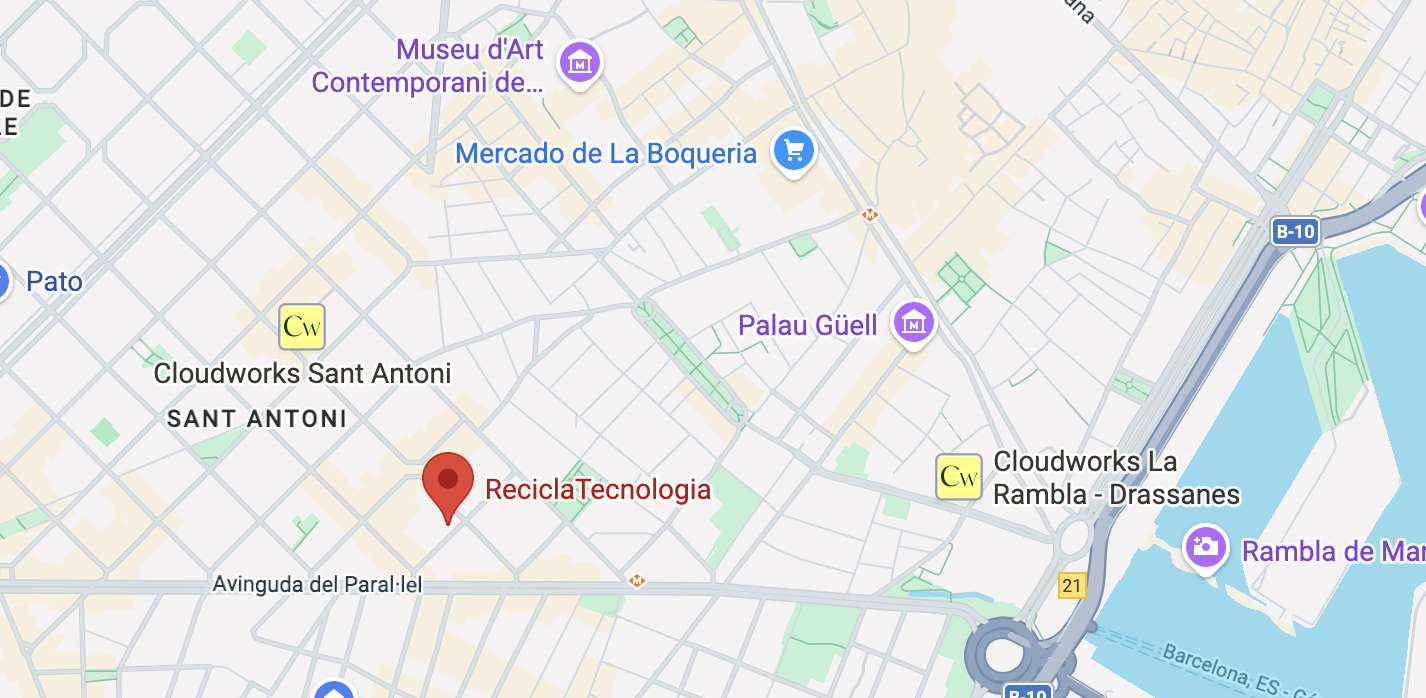 Cómo llegar a ReciclaTecnologia - Carrer del Marquès del Campo Sagrado 13-15, Barcelona