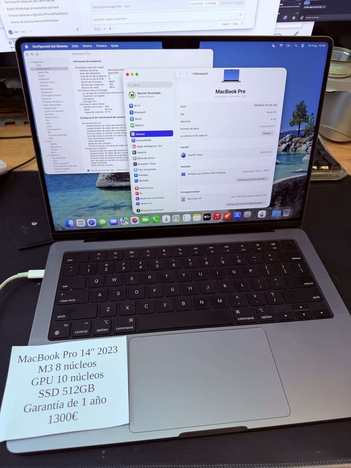 MacBook Pro 14″ M3 (2023) reacondicionado