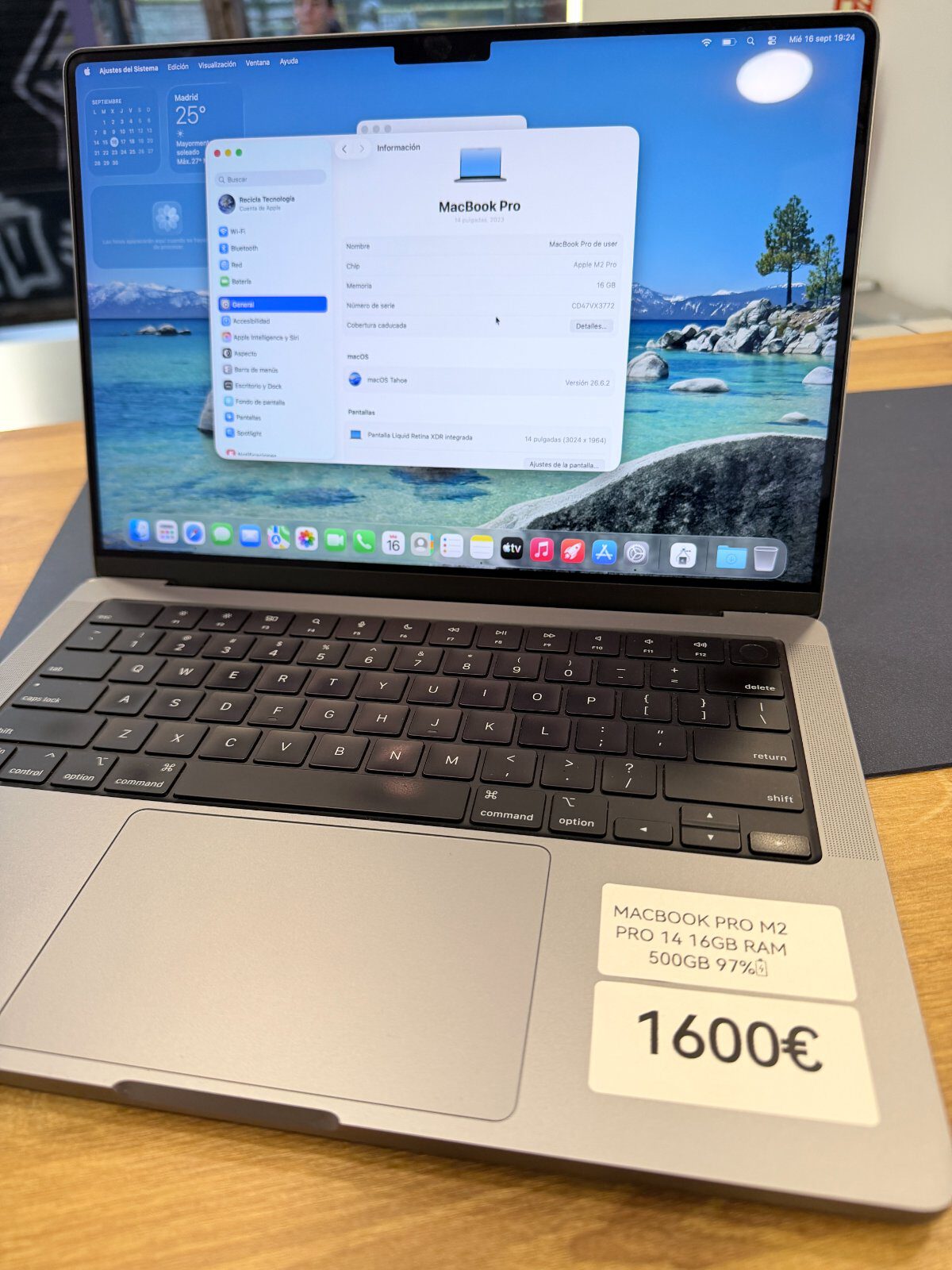 MacBook Pro 14″ M2 Pro reacondicionado