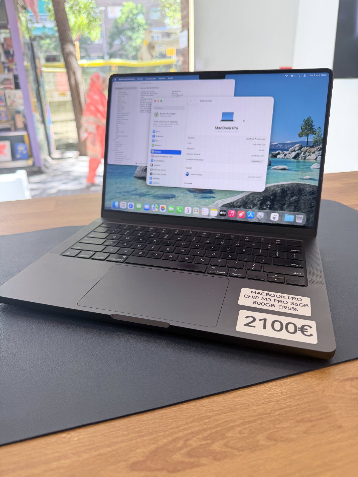 MacBook Pro M3 Pro: fotografía real